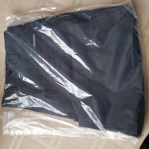 Brooks Brothers Washed Chino 10" Bermuda Shorts (Navy/36M) - Picture 4 of 4